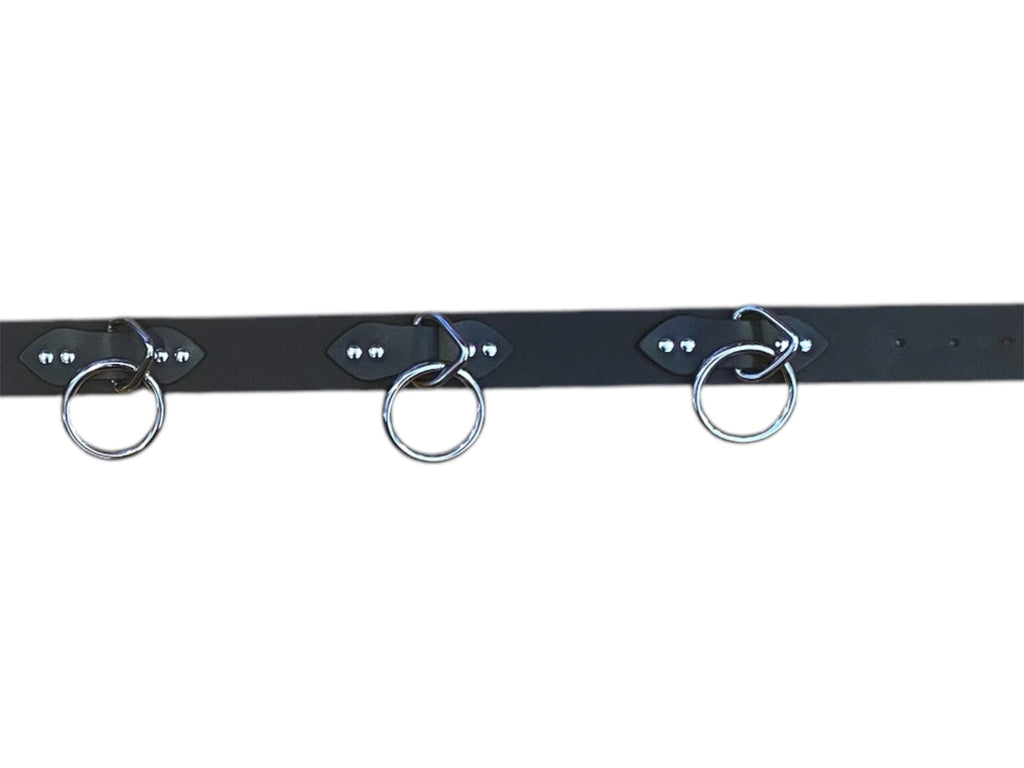 Leather Belt with Rings