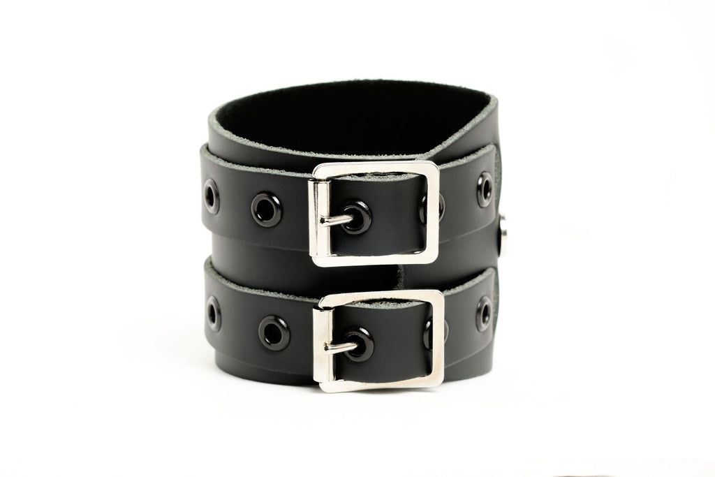 Wraparound Bracelet - Black Eyelets