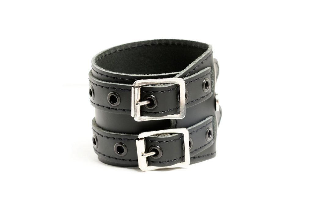 Bracelet wraparound en cuir