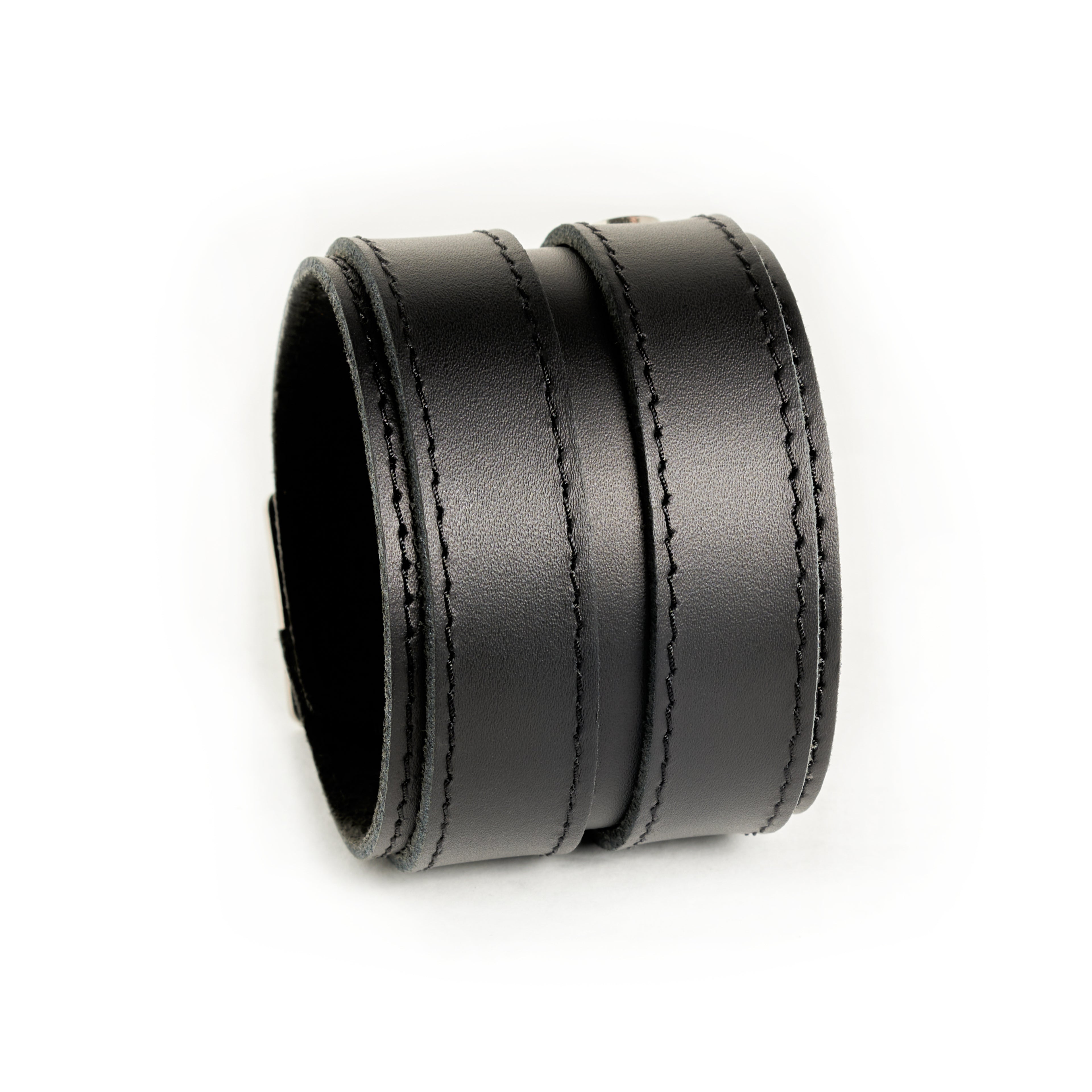 Double-Strap Leather Bracelet