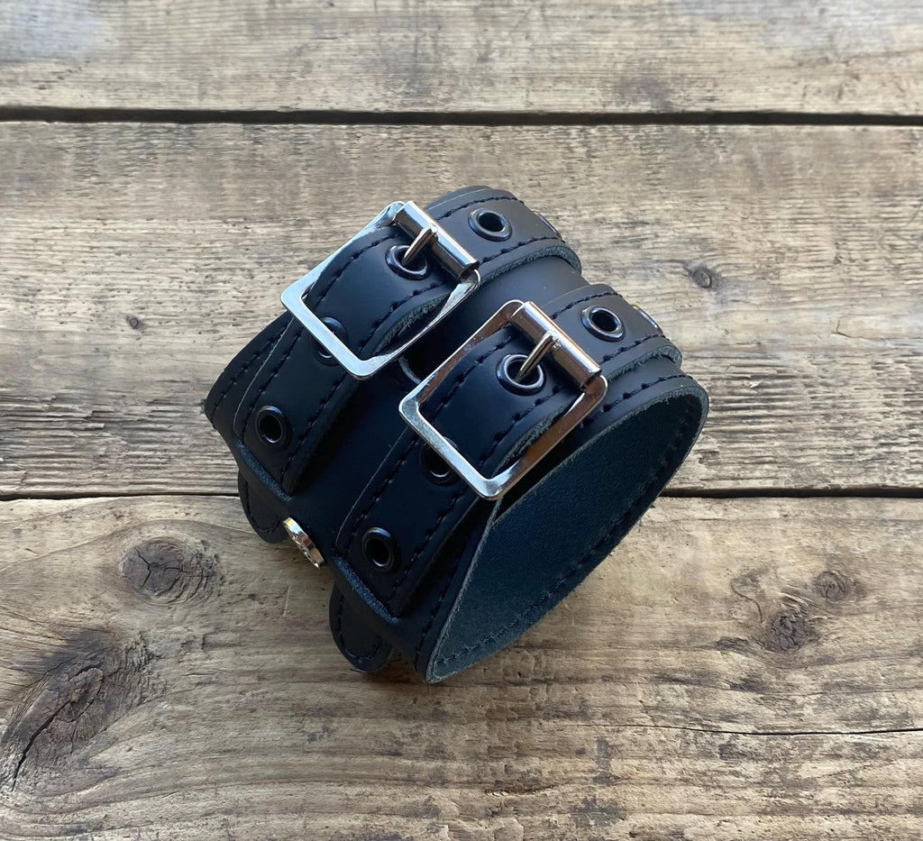 Bracelet wraparound en cuir