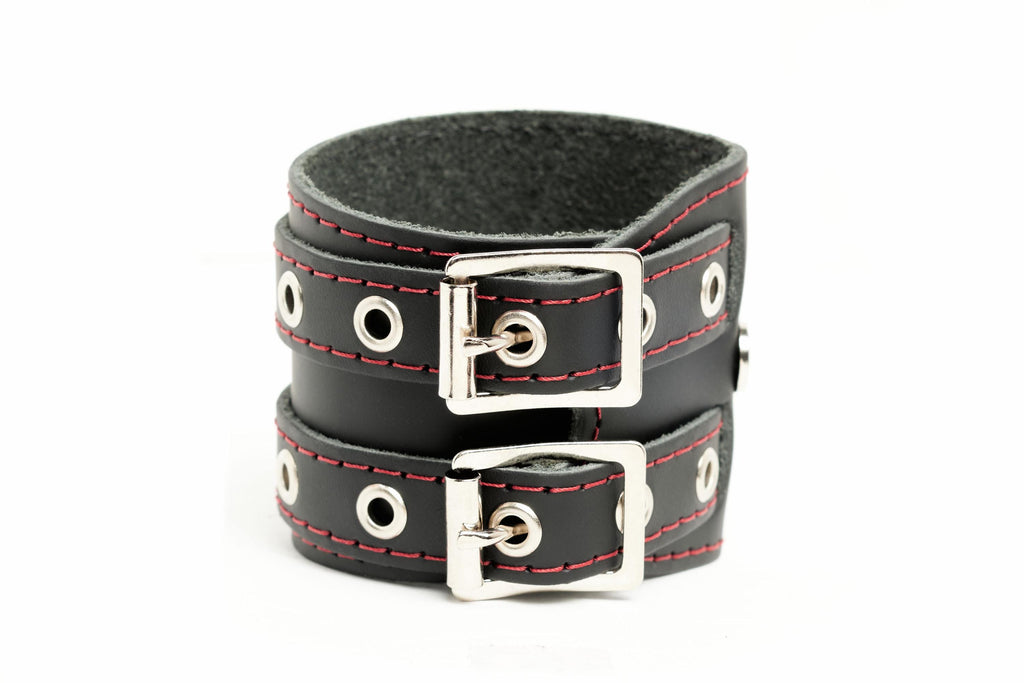 Bracelet wraparound en cuir