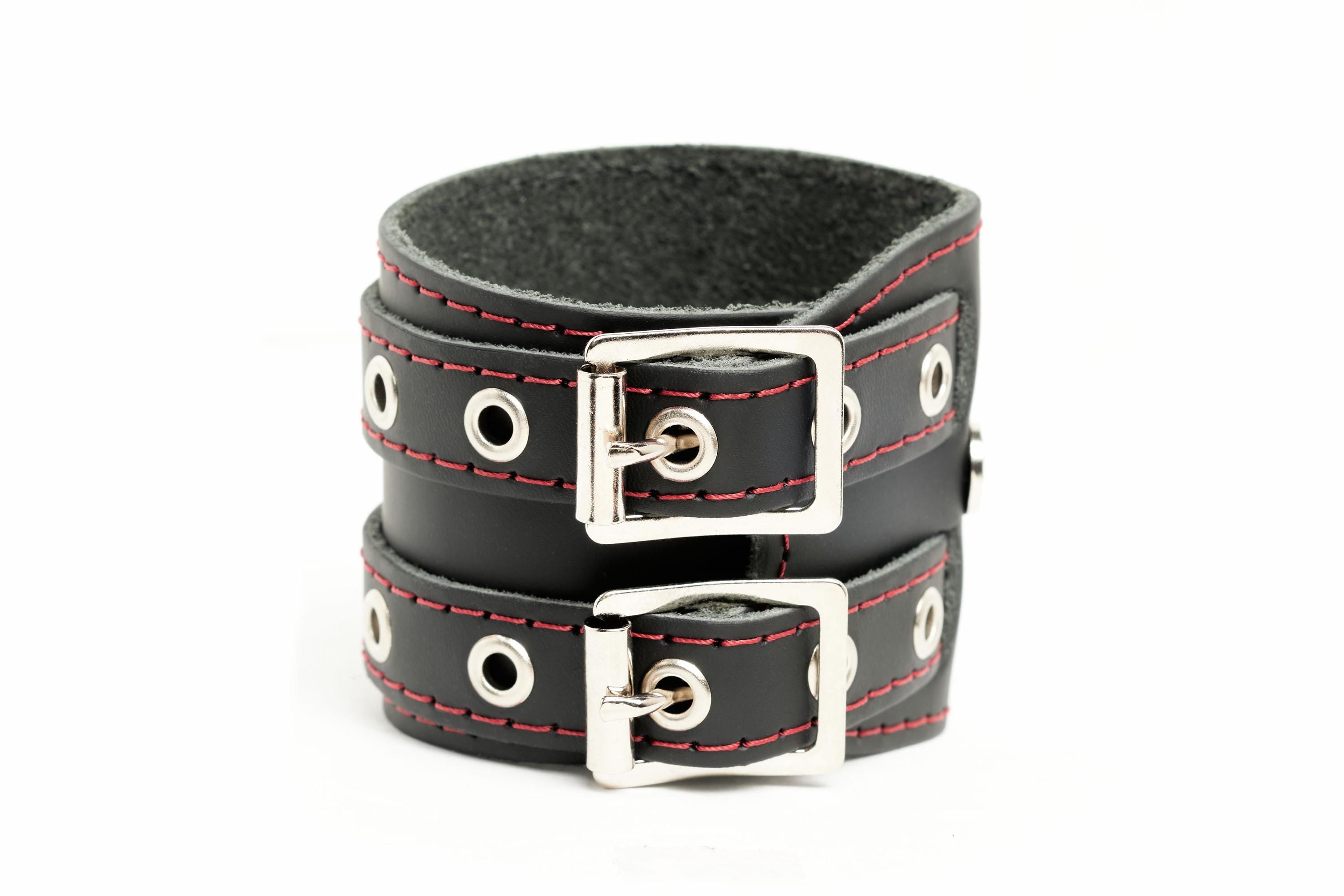 Bracelet wraparound en cuir